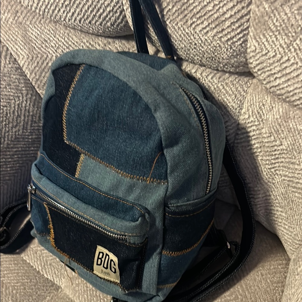Bdg Mini Denim Patchwork Backpack - image 2